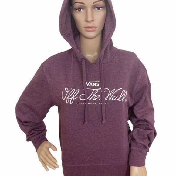 💖MEGA SALE💖VANS Scripted OTW Crop Women’s XS Pullover Sweatshirt VN0A4B1WSOH - Picture 2 of 7